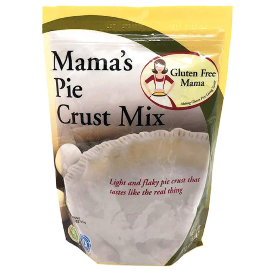 Gluten Free Pie Crust Mix | 18 oz. Bag | Gluten Free Mama's | Flaky Sweet, Buttery Taste | Makes Double or Single | 4 Pack | Shipping Included