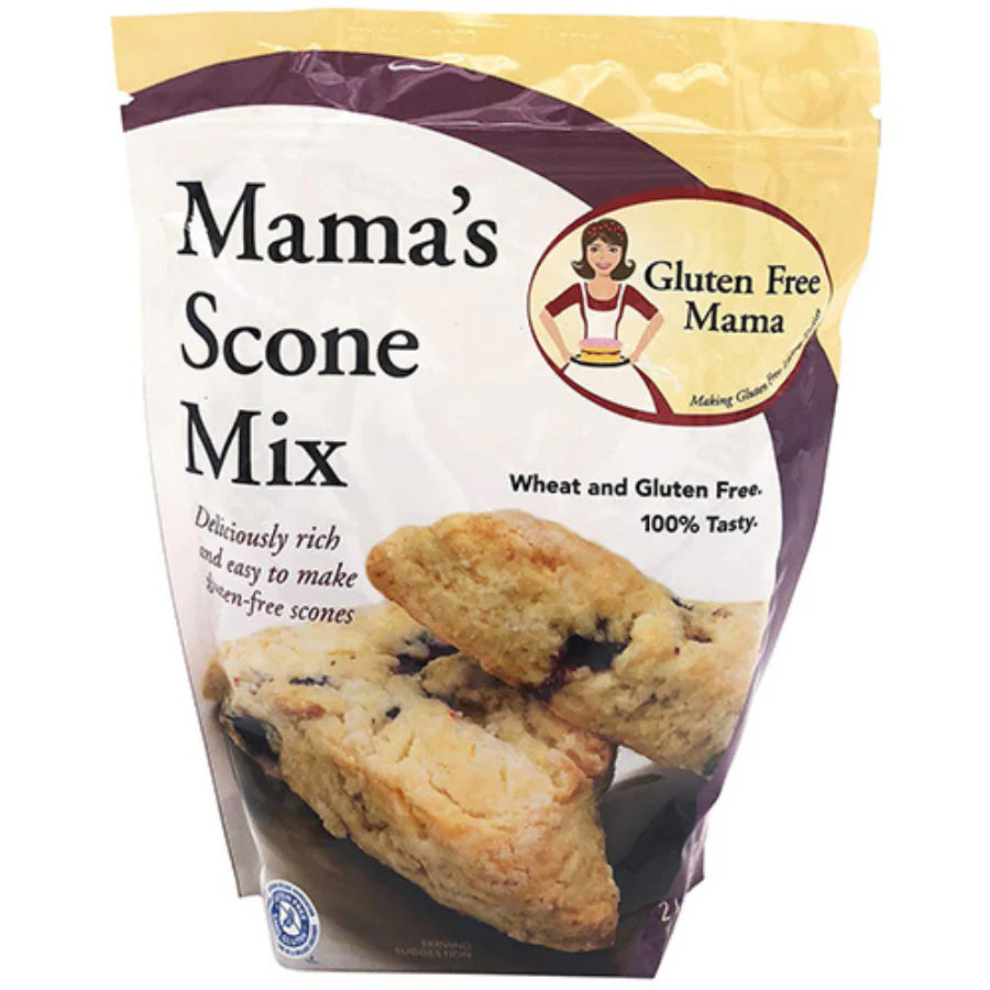 Gluten Free Scone Mix | 2 lb. Bag | Gluten Free Mama's | Easy to Make Light and Fluffy | Easy to Bake | 4 Pack | Shipping Included