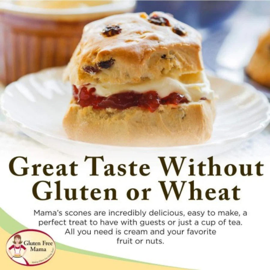 Gluten Free Scone Mix | 2 lb. Bag | Gluten Free Mama's | Easy to Make | Light and Fluffy | Easy to Bake | 2 Pack | Shipping Included