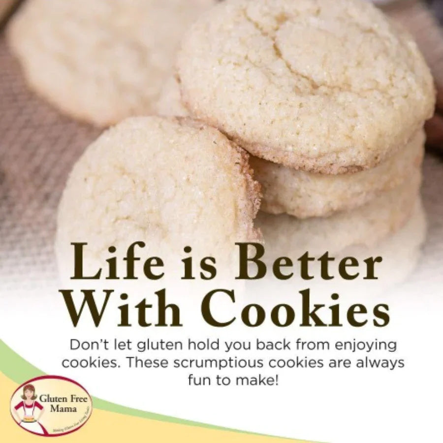 Gluten Free Sugar Cookie Mix | 15 oz. Bag | Gluten Free Mama's | Softest, Chewiest Cookies | Sugar Dusted Cookie Recipe | 4 Pack | Shipping Included