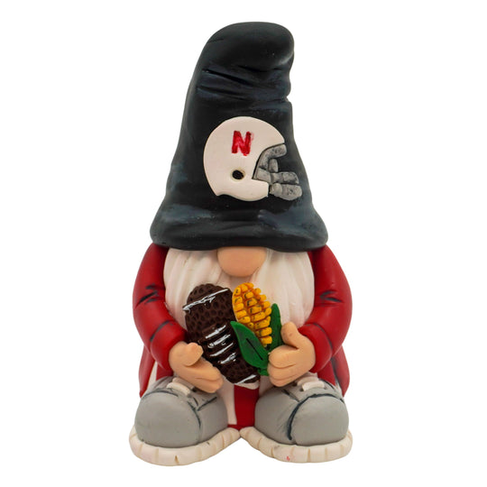 Husker Football Gnome | Home Decor | Clay Art Originals