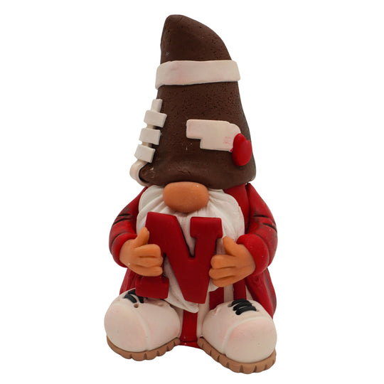 Husker Football Gnome | Home Decor | Clay Art Originals