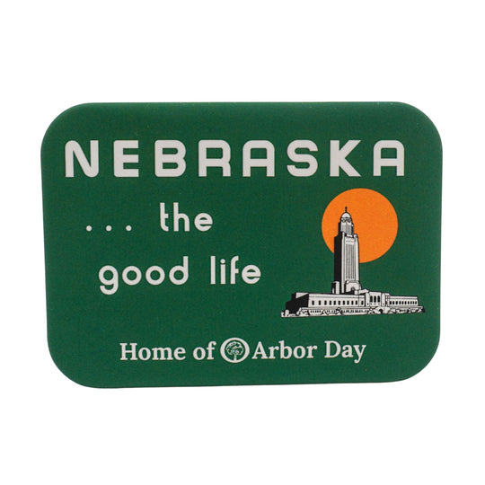 Nebraska the Good Life Magnet | State Capitol | 4" x 2" | Nebraska State Historical Society