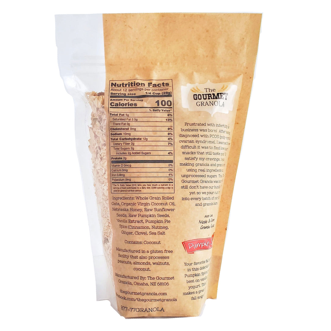 SALE | Pumpkin Spice Granola | 12 oz | Gluten, Dairy, & Soy Free | The Gourmet Granola