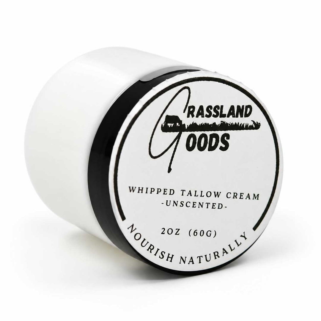 Whipped Tallow Cream | 2 oz | Unscented | Grassland Goods