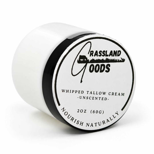 Whipped Tallow Cream | 2 oz | Unscented | Grassland Goods