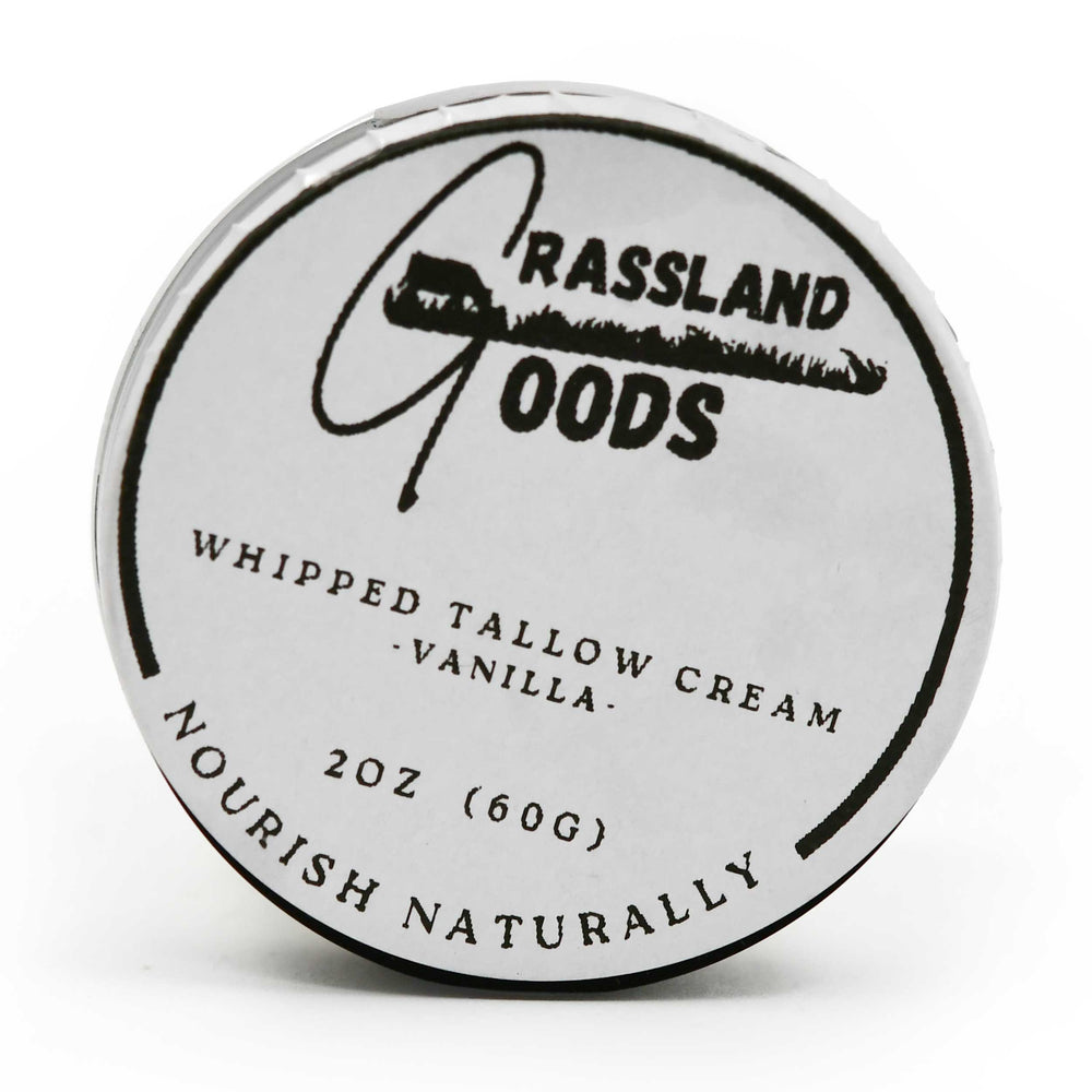 Whipped Tallow Cream | 2 oz | Vanilla | Grassland Goods