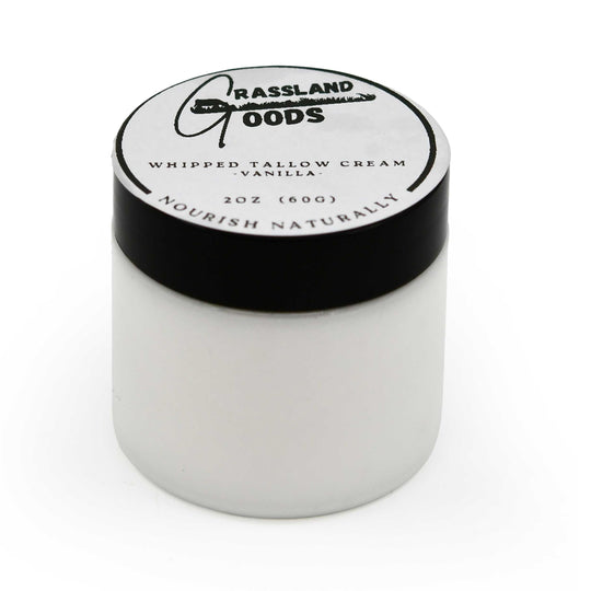 Whipped Tallow Cream | 2 oz | Vanilla | Grassland Goods
