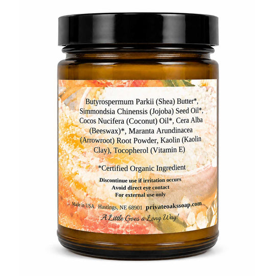 Natural Face and Body Cream | 8 oz | Multiple Skin Types | Private Oaks Soap Co.