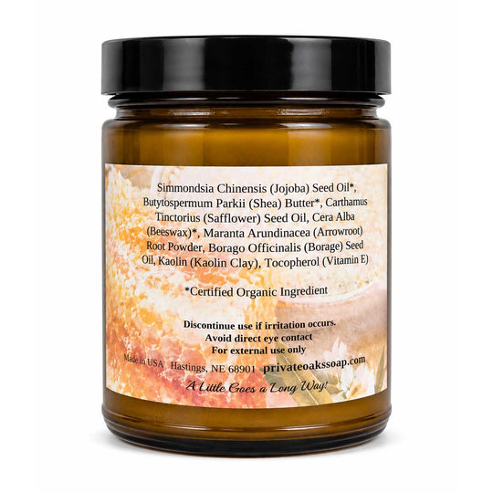 Natural Face and Body Cream | 8 oz | Multiple Skin Types | Private Oaks Soap Co.