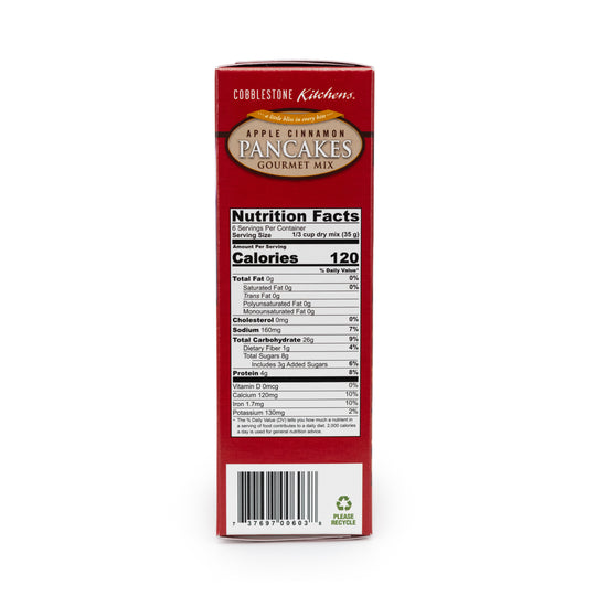 Apple Cinnamon Gourmet Pancake Mix Nutrition Facts