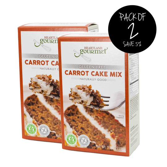 Gluten Free Carrot Cake Mix | 16 oz. | Pack of 2 | Easy To Make | Certified Gluten Free Facility | 2020