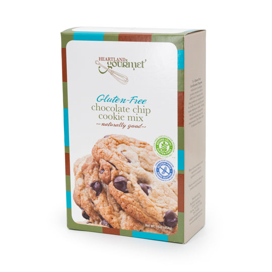 Gluten Free Chocolate Chip Cookie Mix | Gluten Free Cookies | Soft & Chewy | Heartland Gourmet