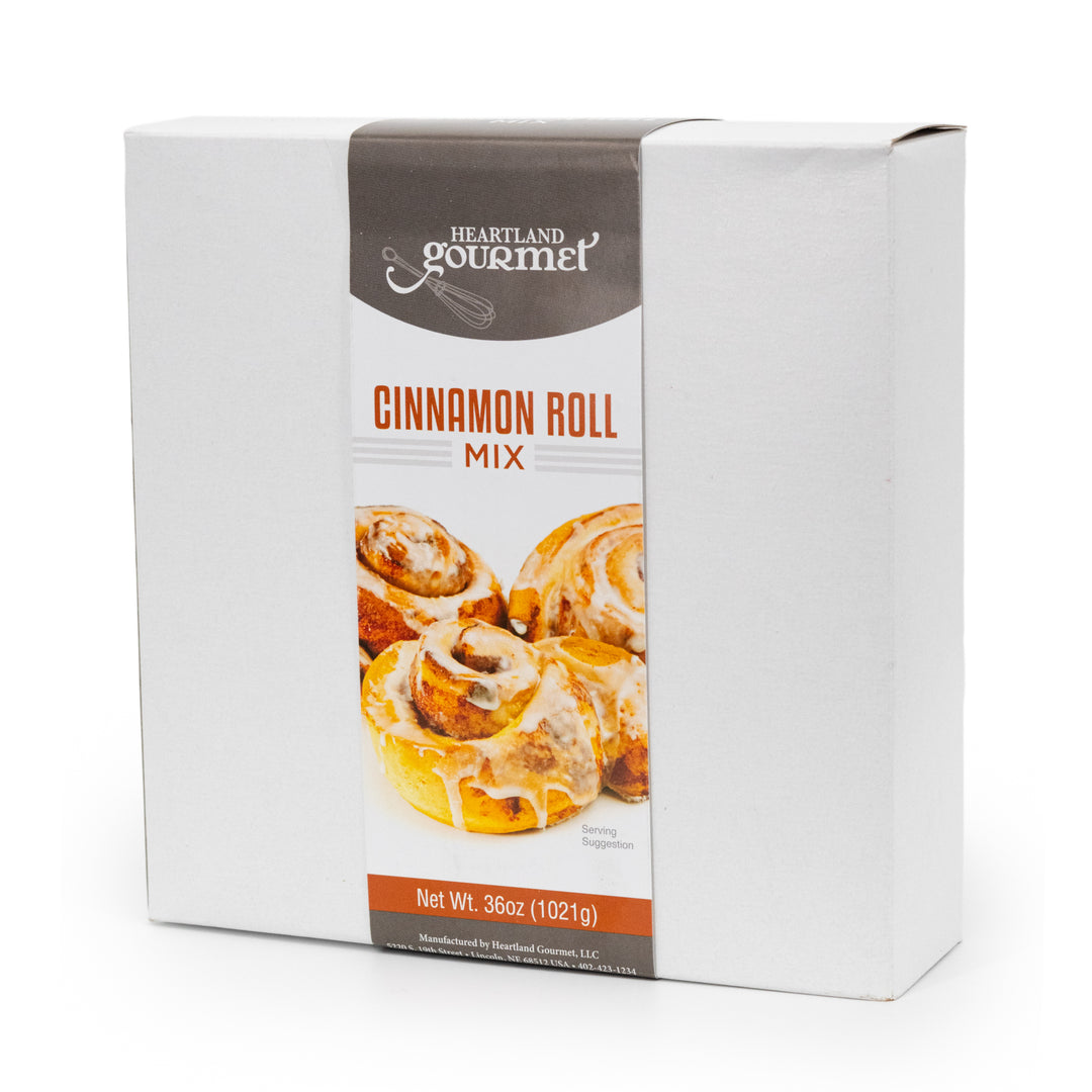 Cinnamon Roll Mix | Easy Cinnamon Rolls | 36 oz Box | Makes 10 Large Cinnamon Rolls | Icing NOT Included | Made In Nebraska