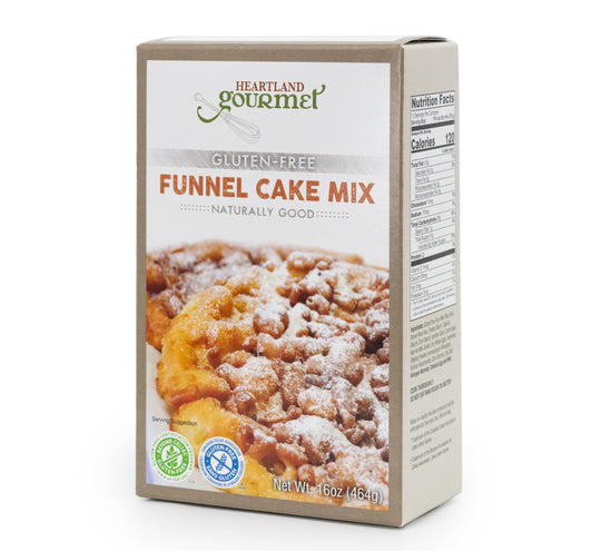 Gluten Free Funnel Cake Baking Mix | Fair Funnel Cake Mix | Light, Fluffy, & Sweet | Heartland Gourmet