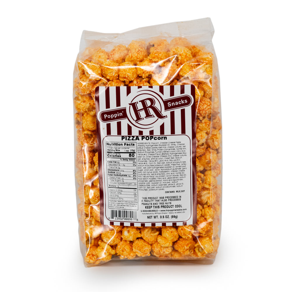 Pizza Popcorn | Pack of 3 | Made in Gibbon, NE | HR Poppin' Snacks