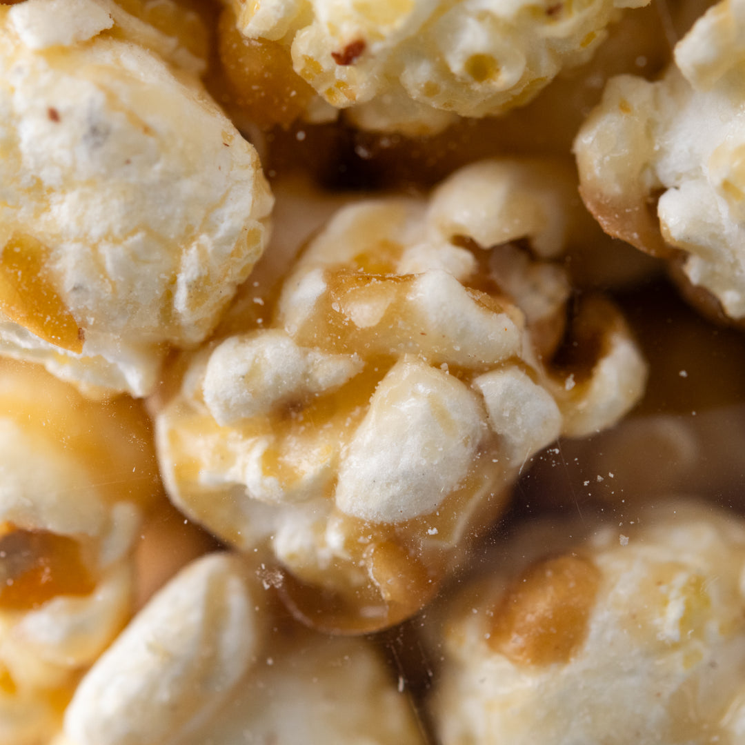 Close up of Butter Pecan Popcorn 