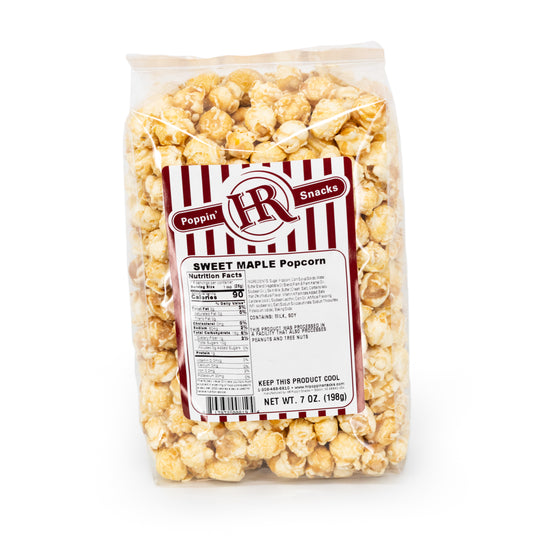 Sweet Maple Popcorn | Pack of 3 | Made in Gibbon, NE | HR Poppin' Snacks