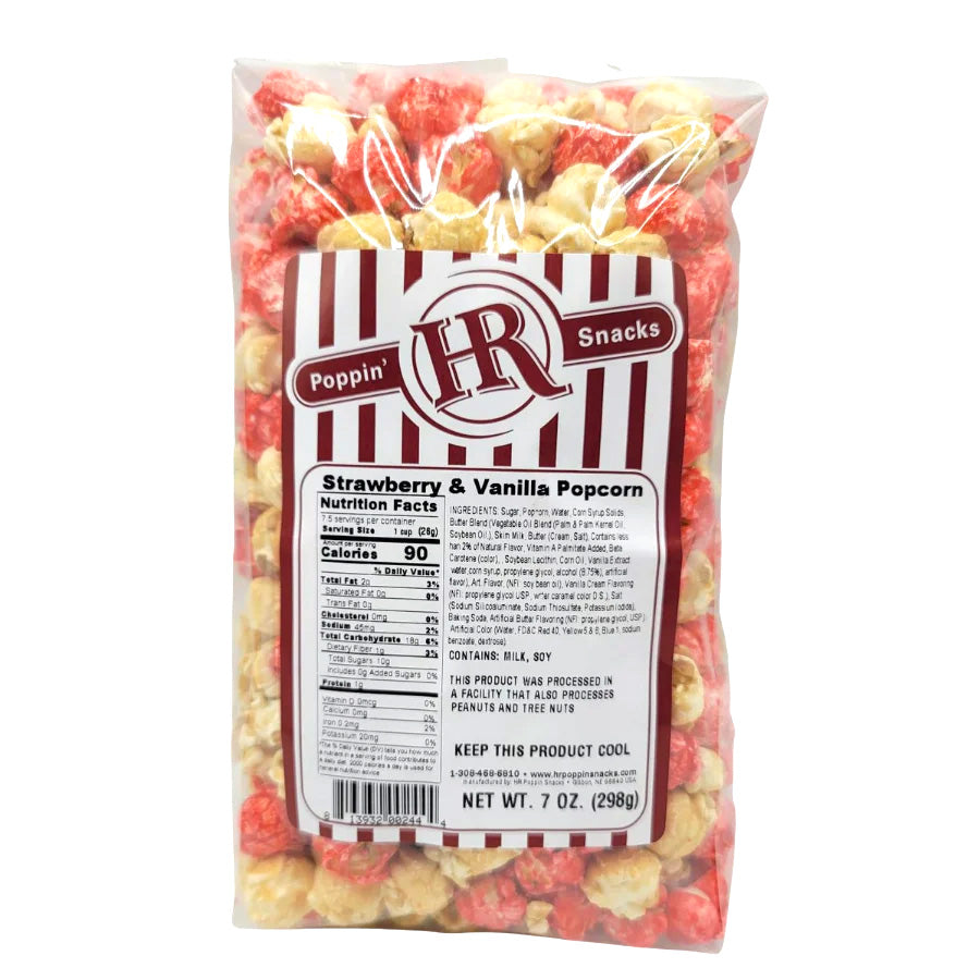 Strawberry & Vanilla Popcorn