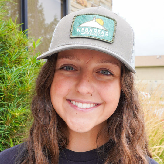 Good Life Trucker Hat | Chimney Rock | One Size Fits Most | Nebraska State Historical Society