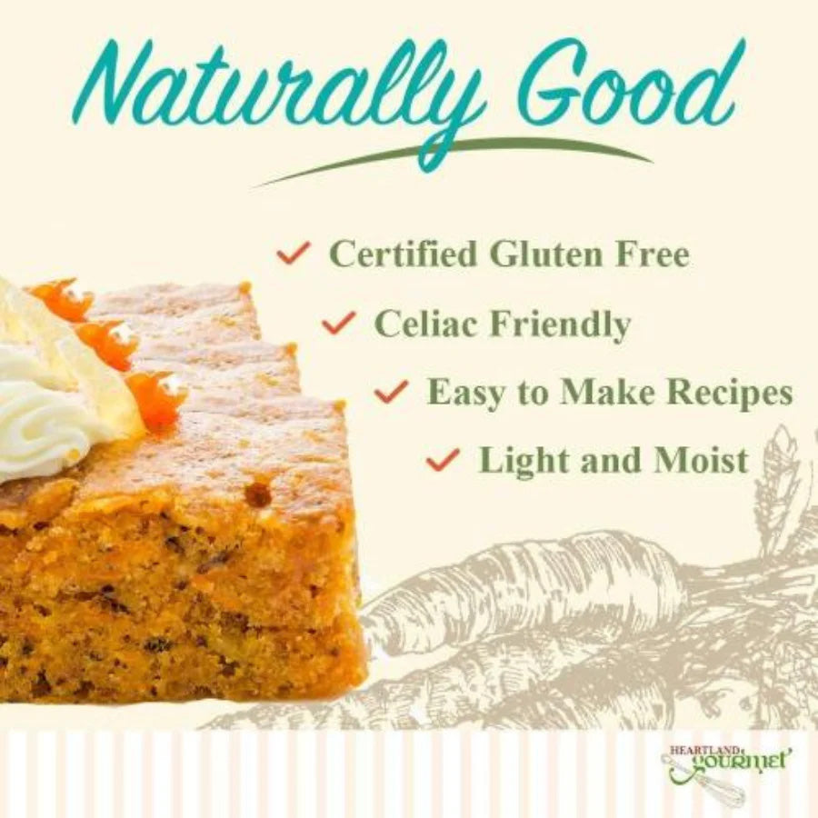 Gluten Free Carrot Cake Mix | 16 oz. | Light and Fluffy Carrot Cake | Easy To Make | Certified Gluten Free Facility | 2020