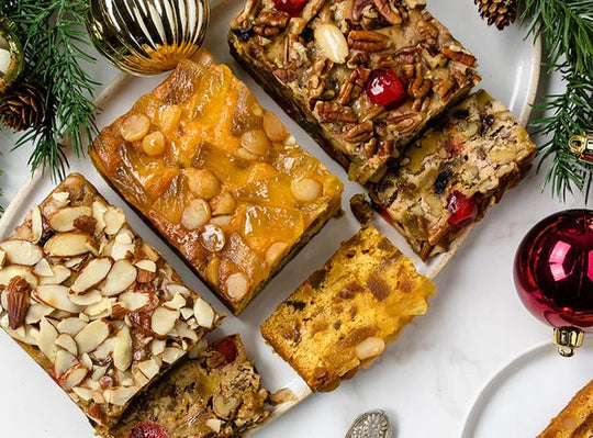 Heavenly Trio Fruit Cake | Three 1 lb. Cakes | Triple the Flavor | Amaretto Fruitcake, Grandma's Fruitcake, & Pineapple Macadamia Nut Cake | Each Bite Entails A Medley Of Flavors | Perfect Gift For Loved One