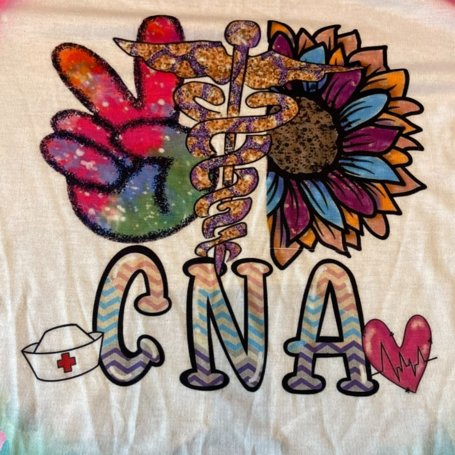 Bleach Dyed T-shirt | CNA Design | Multi Color | Dri-Fit Material