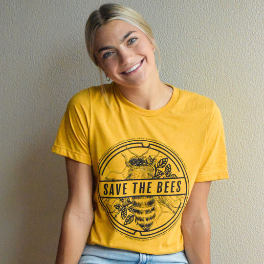 Save The Bees T-Shirt | Multiple Sizes | The Hex + The Hive