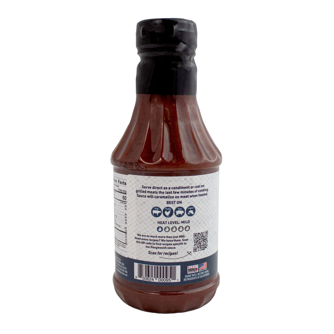 Haugwaush Natural BBQ Sauce 19 oz | Gluten Free | Hickman's Fat Boy BBQ