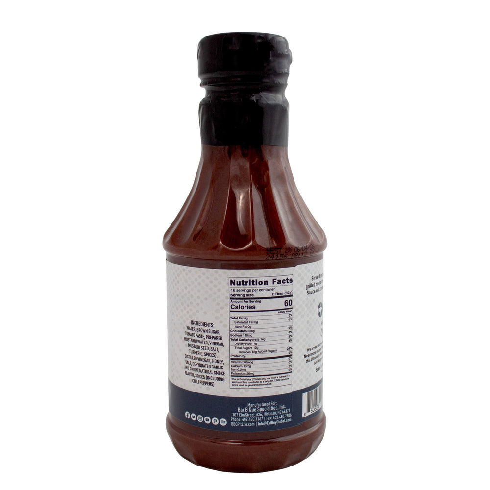Haugwaush Natural BBQ Sauce 19 oz | Gluten Free | Hickman's Fat Boy BBQ