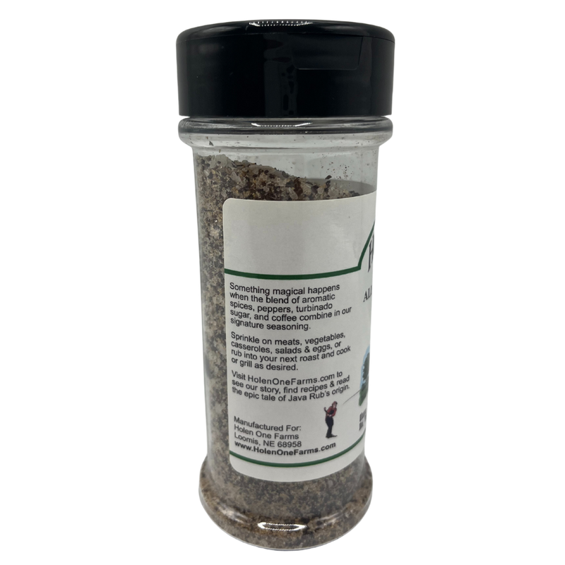 Java Rub and Seasoning | All Purpose Seasoning | Rib and Roast Rub | Sea Salt | Nebraska Seasoning | Perfect for Grilling and Cooking | Gluten Free | No MSG | 5 oz. Bottle | Pack of 12 | Shipping Included