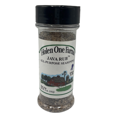 Java Rub and Seasoning | All Purpose Seasoning | Rib and Roast Rub | Sea Salt | Nebraska Seasoning | Perfect for Grilling and Cooking | Gluten Free | No MSG | 5 oz. Bottle | Pack of 12 | Shipping Included