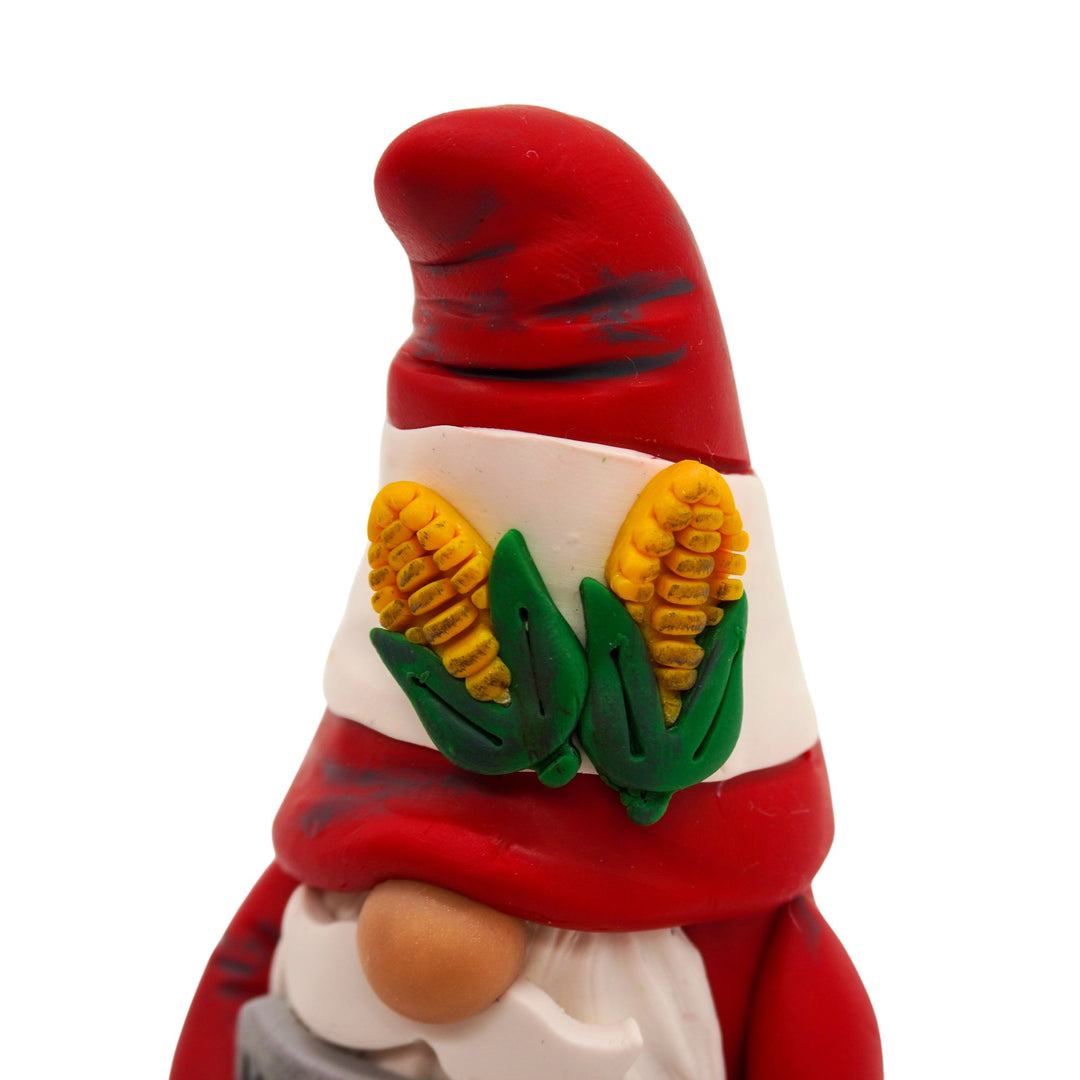 Nebraska Cornhusker Gnome | Home Decor | Clay Art Originals