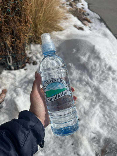 1/2 Liter Water Bottles | Drinking Water | Sandhills Natural Water | Straight from the Ogallala Aquifer | Cleanest Water for Drinking | No Reverse Osmosis | Healthy Beverage  | No Calories | Crisp Taste | Guilt-Free Sip | 6 Pack on the Go