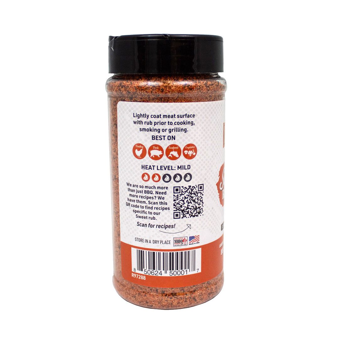 Sweet Natural BBQ Rub | 9.4 oz. Bottle | Gluten Free | Clean Ingredients | 2022 Winner 4th place at the American Royal Best Rub on the Planet