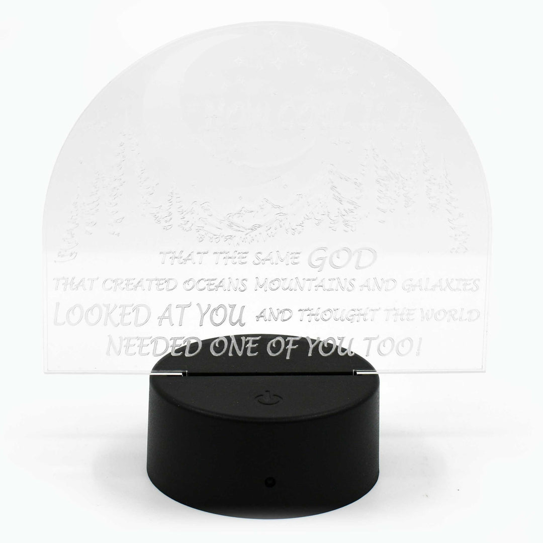 Inspirational LED Lighted Plaque | Multiple Sayings | Glowing Creation