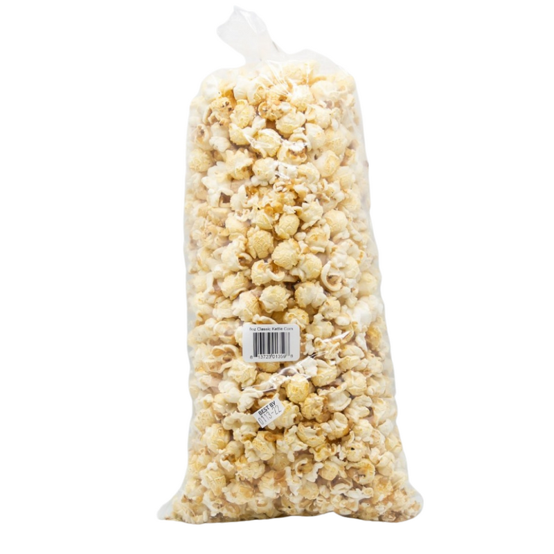Kettle Corn | 8 oz. Bag | Gourmet | 2 Pack | Perfect Sweet & Salty Treat | Convenient Packaging | Light and Fluffy Popped Kernels | All Natural | Nebraska Kettle Corn | Shipping Included
