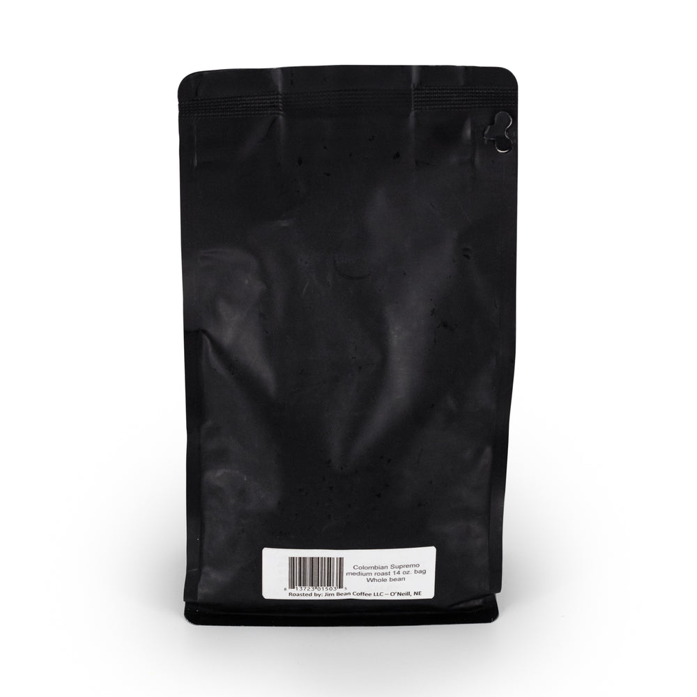 Colombian Supremo Whole Bean Coffee Package