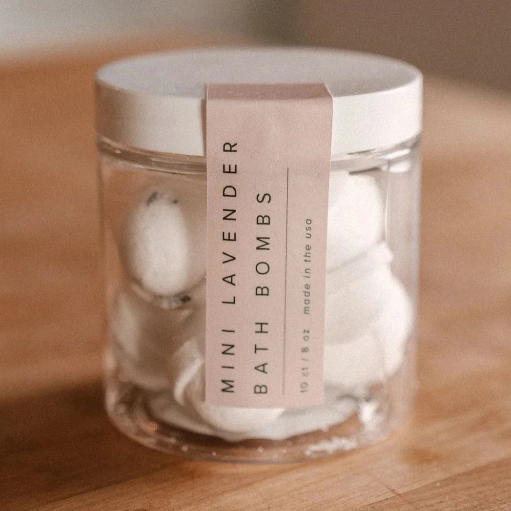 mini lavender bath bombs by our lavender co 10 ct / 8 oz