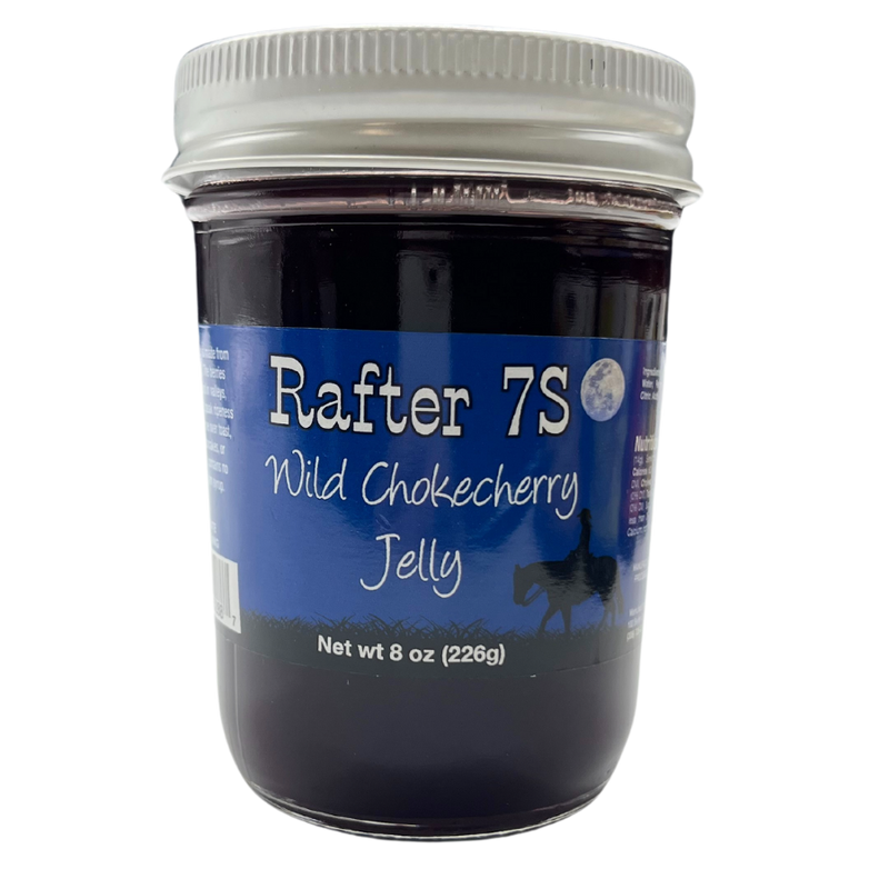 Wild Chokecherry Jelly | 8 oz. Jar | Perfect Topping On Toast, Bagels, Pancakes, And Waffles | Packed With Fresh, Sweet Flavor | Hand-Picked Chokecherries | All Natural | No Preservatives or Corn Syrup | Nebraska Jelly