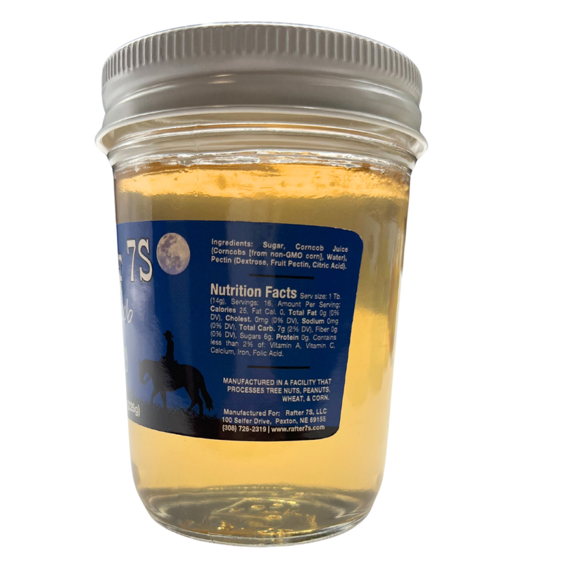 Corncob Jelly | 8 oz. Jar | Nebraska Made Jelly | All Natural | Perfect on Toast, Biscuits, Or Bagels | Delicate Flavor | Made With Fresh Corn | No Preservatives or Corn Syrup | Made in Small Batches