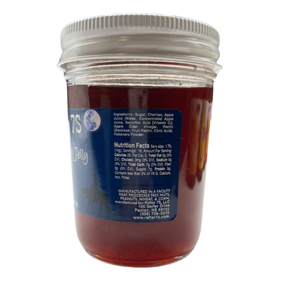 Spicy Cherry Jelly | 8 oz. Jar | All Natural | No Preservatives | Perfect Blend of Sweet and Spicy | Serve Over Cream Cheese or Sour Cream With Crackers Or Top Peanut Butter Sandwich | Nebraska Made Jelly