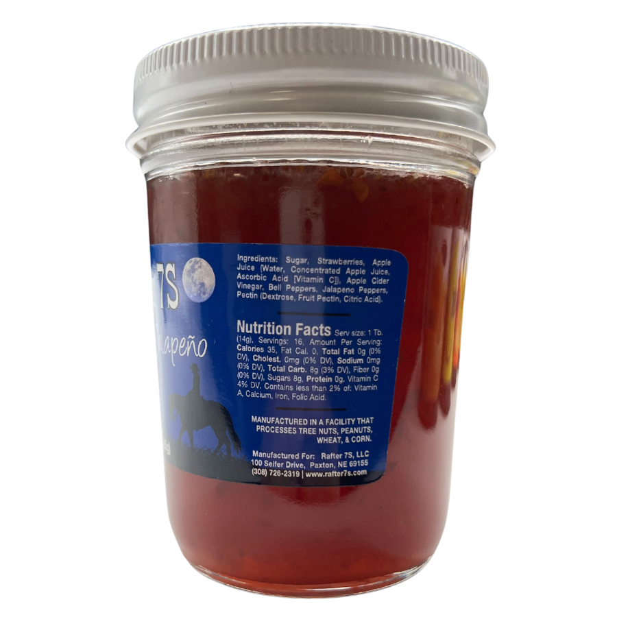 Strawberry Jalapeno Jelly | 8 oz. Jar | Sweet &amp; Spicy Jelly 