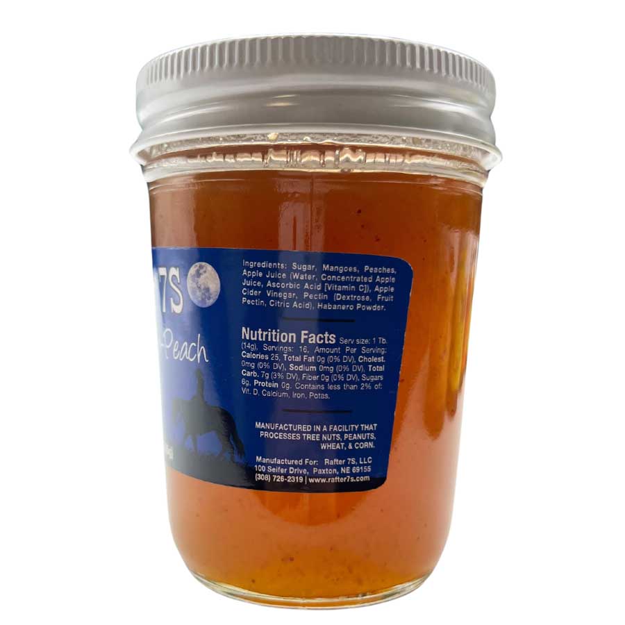 Spicy Mango-Peach Jelly | Pack of 2 | 8 oz | Rafter 7S
