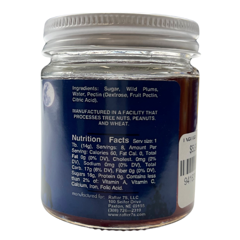 Wild Plum Jelly | 4 oz. Jar | Perfect On Toast, Bagels, Biscuits, Pancakes, Or Waffles | Made From Native Nebraska Fruit | Burst Of Freshness | Add Fruity Note To Any Dish