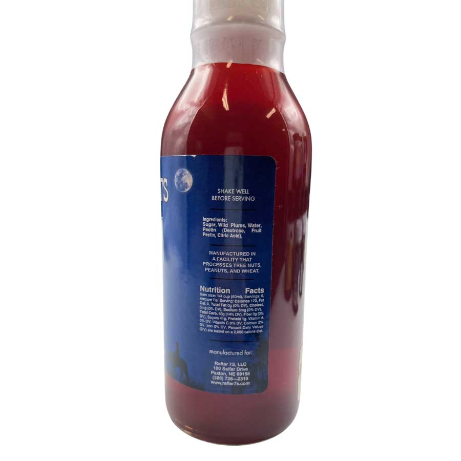SALE CLOSE DATED | Wild Plum Syrup | 12 oz | Rafter 7S