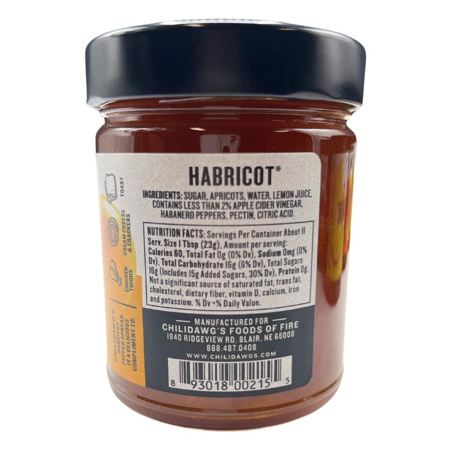 Habricot Ingredients & Nutrition Facts