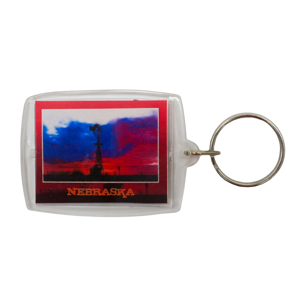 Acrylic Nebraska Keychain | 4" x 2" | Nebraska State Historical Society