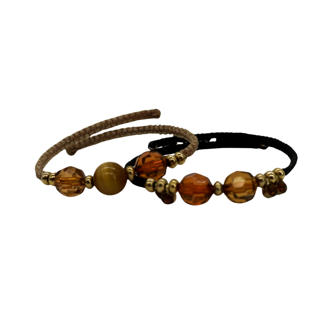 Memory Wire Bracelet Set | 2 Pack | One Size Fits All | Knots Bout U2