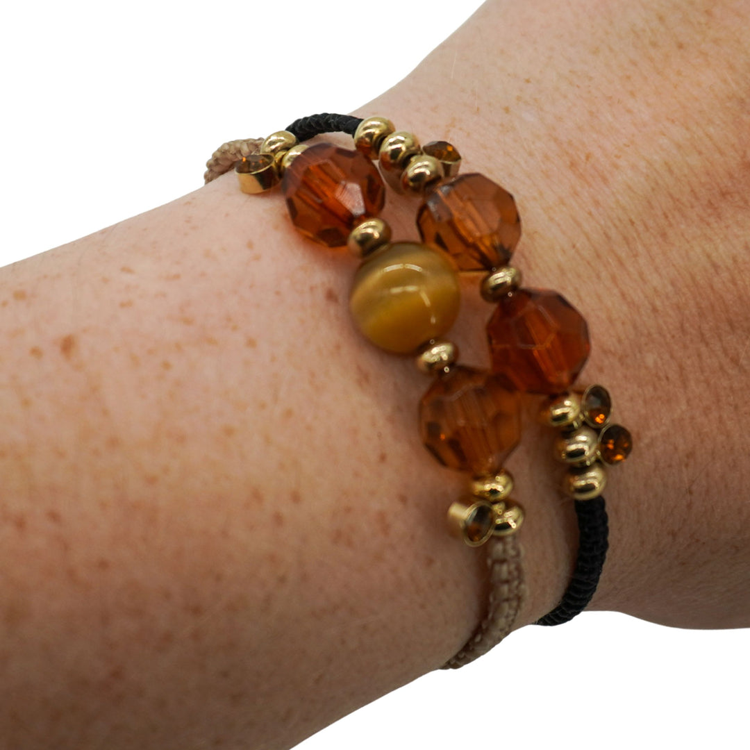 Memory Wire Bracelet Set | 2 Pack | One Size Fits All | Knots Bout U2